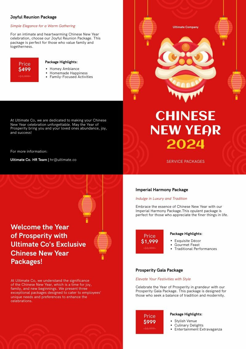 Chinese New Year Brochure