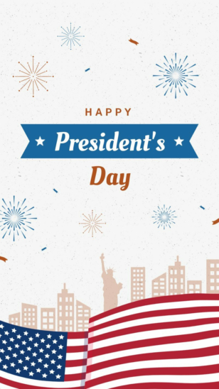 Vintage Happy President’s Day Instagram Story