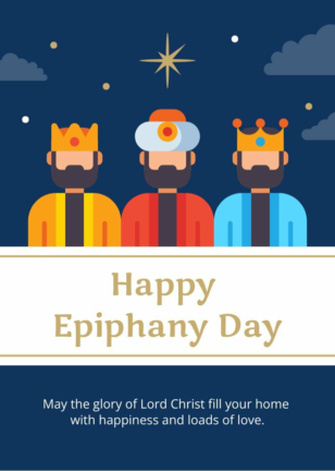 Happy Epiphany Day Card