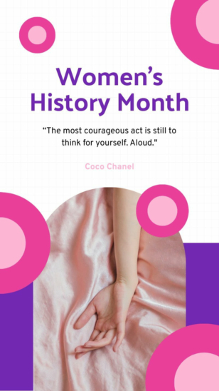 Celebrating Women’s History Month Instagram Story