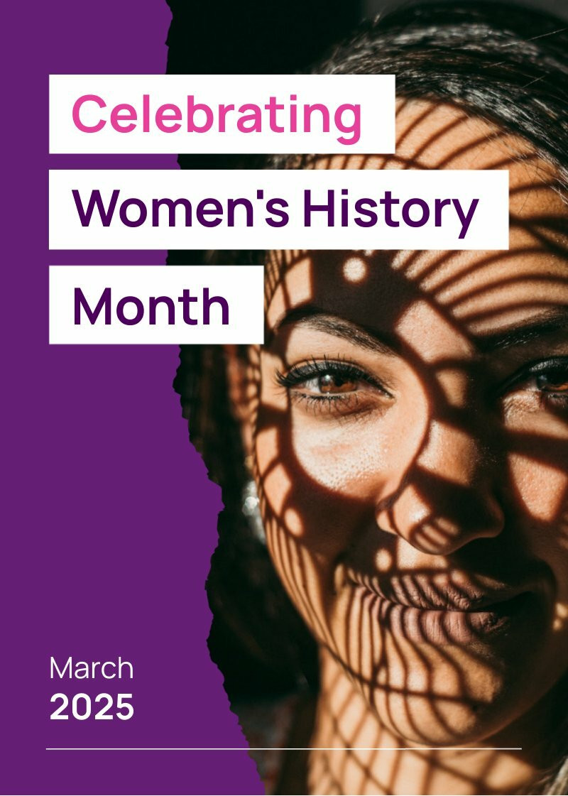 Simple Women’s History Month Poster