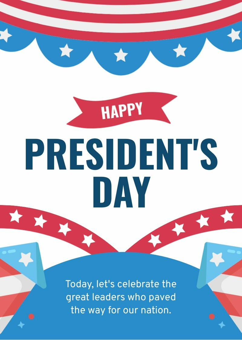President’s Day Card | Free Card Template - Piktochart