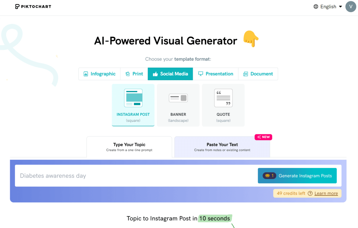 social media page best ai social media post generators