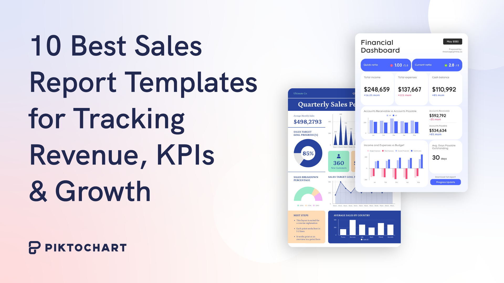 best sales report templates featured image