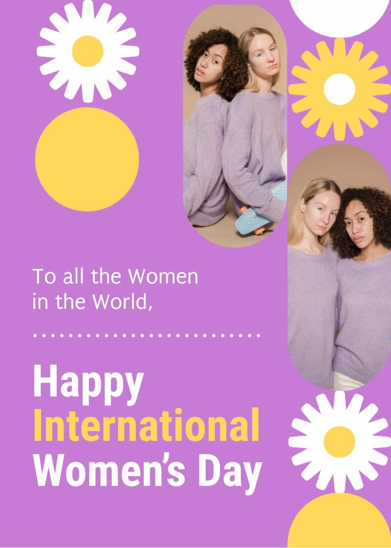 Creative Happy Women’s Day Card