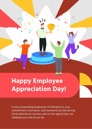 Modern Staff Appreciation Day Card