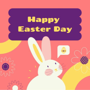 Cute Happy Easter Instagram Post