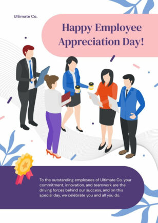 Happy Employee Appreciation Day Poster