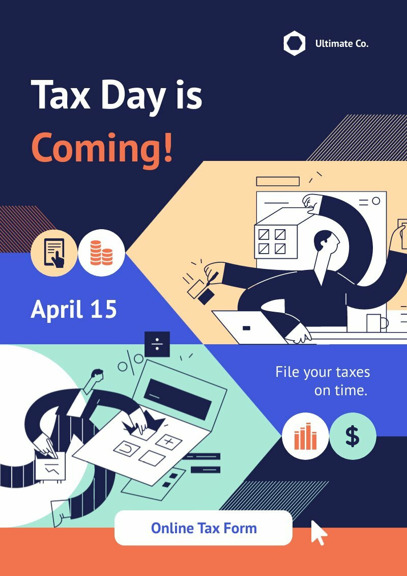 Tax Day Deadline Poster