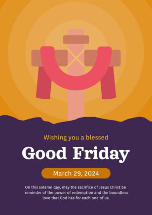 Simple Good Friday Poster