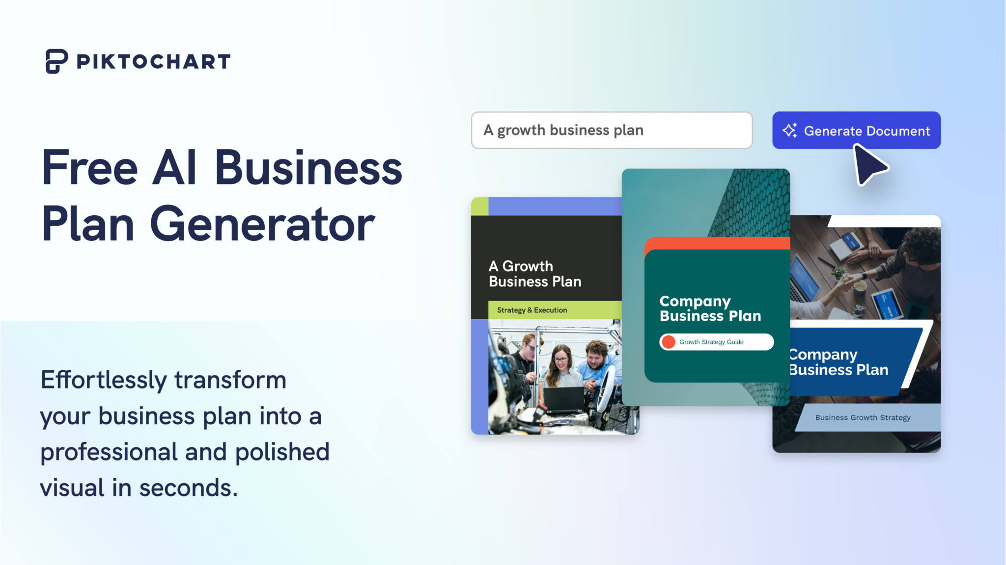 Free AI Business Plan Generator—Piktochart AI