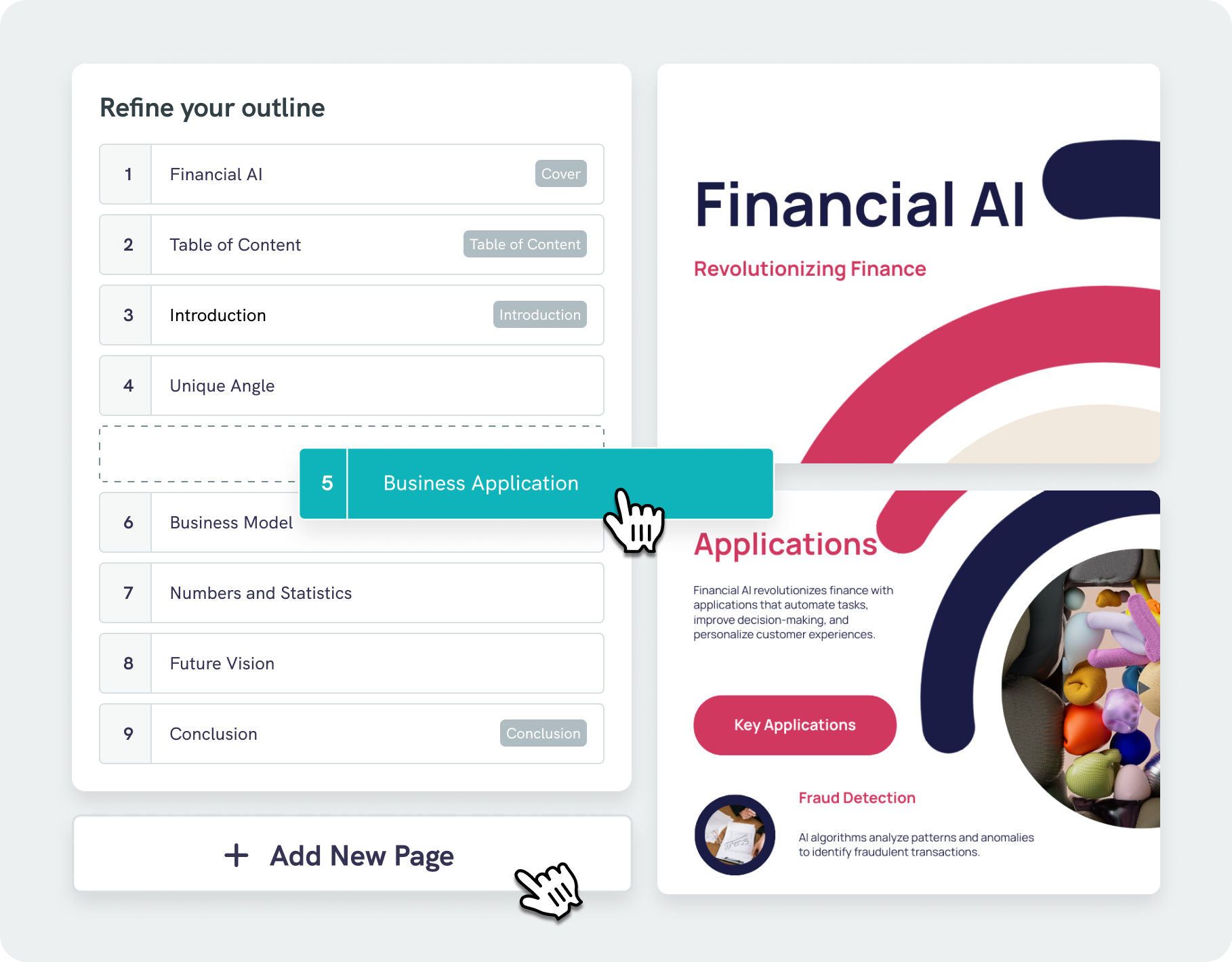 piktochart ai outline structure ideas in a clear format