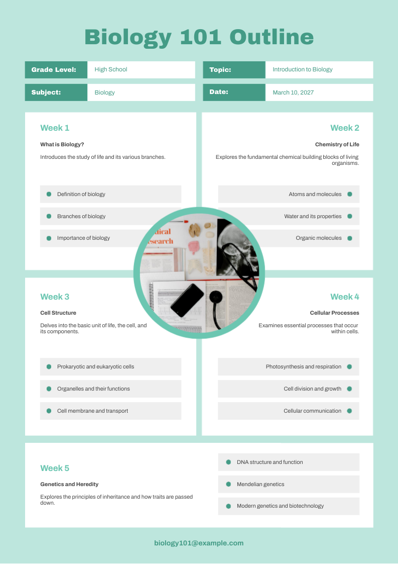 piktochart ai outline template