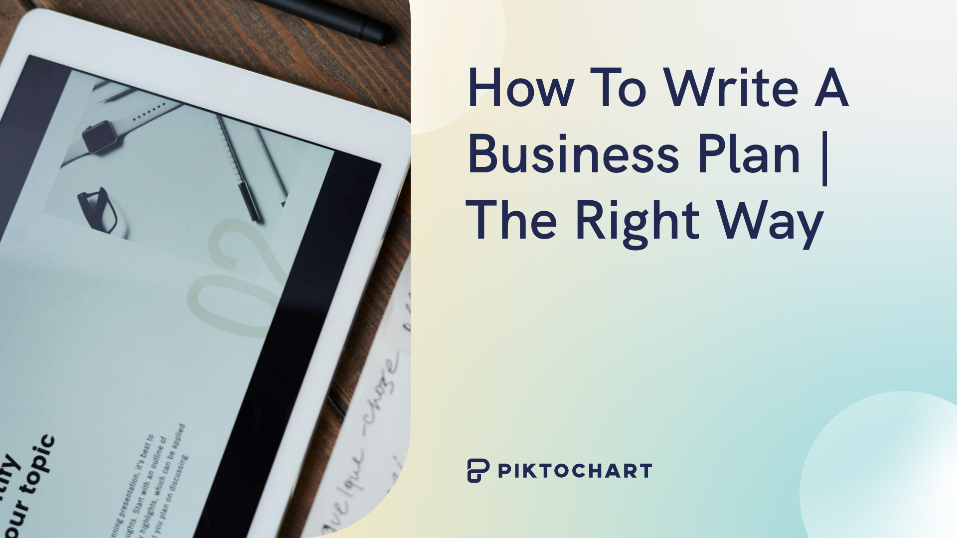 how to write a business plan