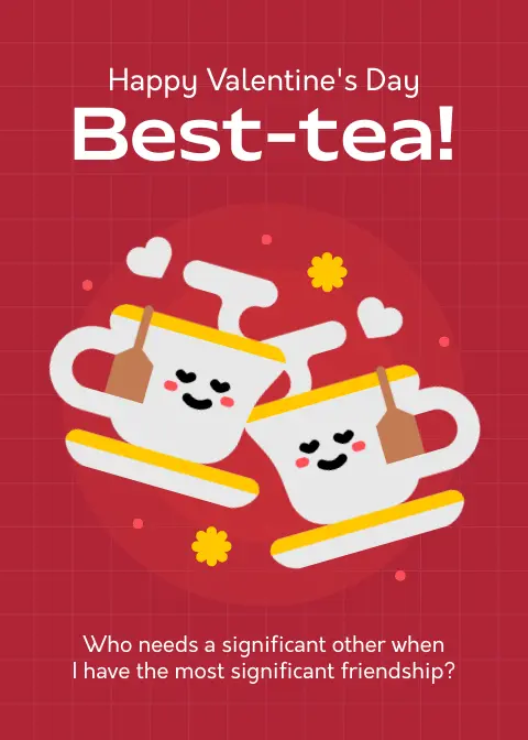 valentines day red poster