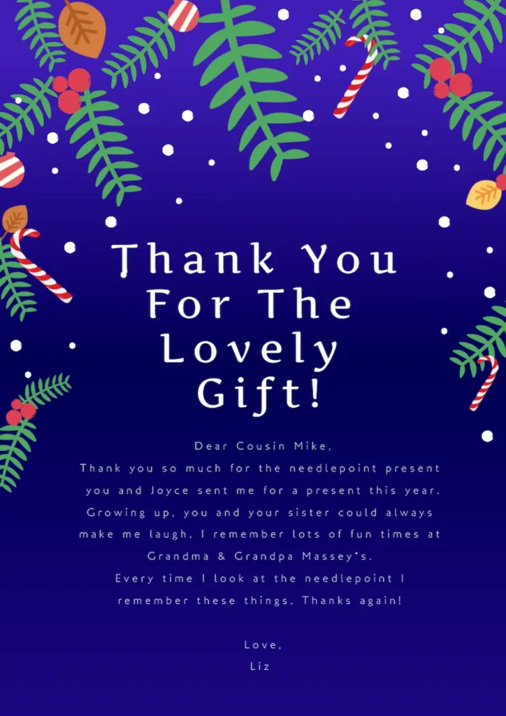 customize the text thank you note piktochart