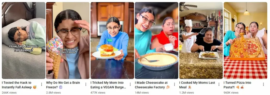 Jenny Hoyos uses thumbnails that make a promise about the video content screenshot