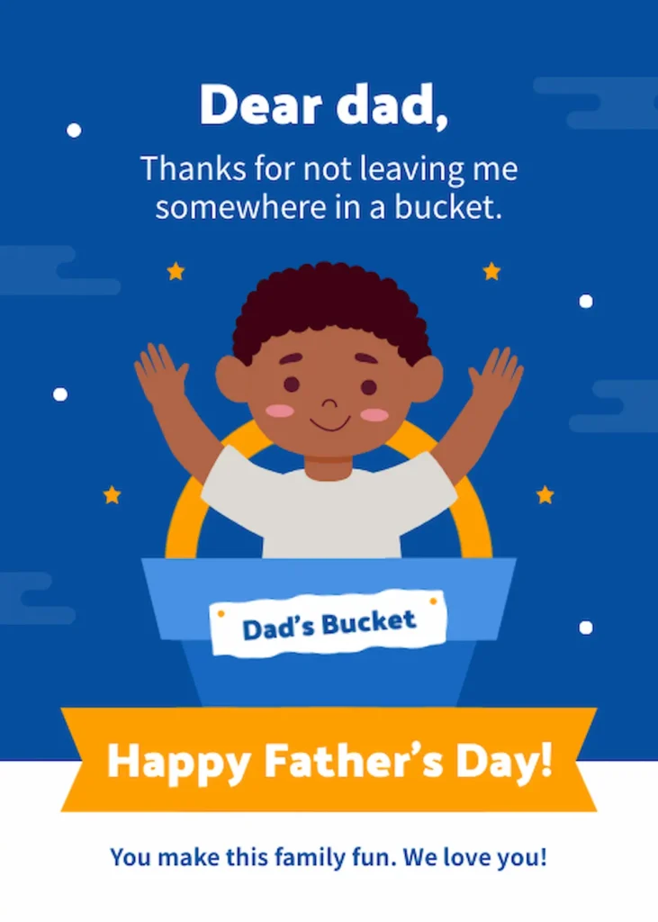 thank you card for dad template