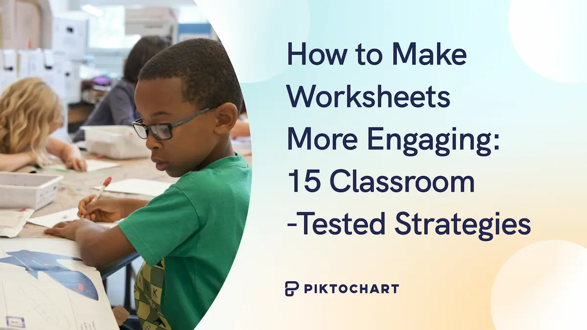 featured image for how to make worksheets more engaging