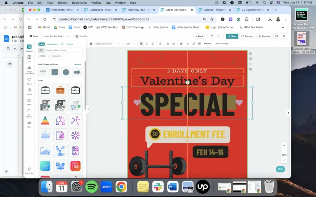 achieving white space in design through grids in piktochart