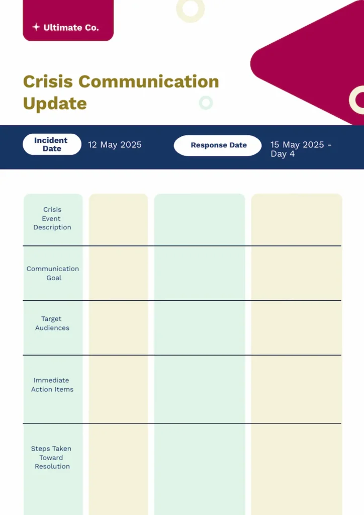 minimalist training schedule template graphic