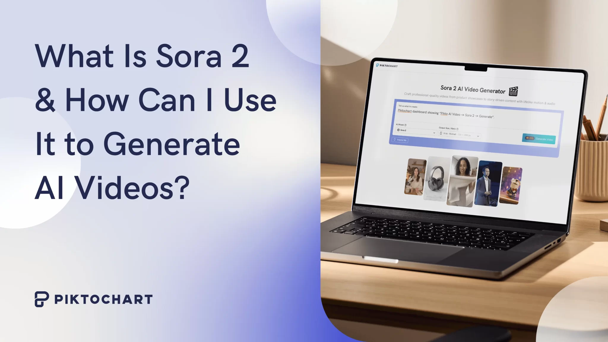 Featured image for PiktoAI blog post with the words What Is Sora 2 & How Can I Use It to Generate AI Videos?
