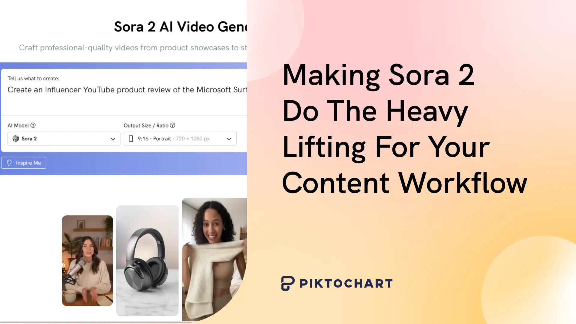 sora 2 examples and use cases, featured image for pikto ai blog article